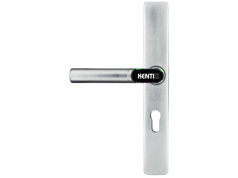 DoorLock-LE Door fitting (BLE, MIFARE® DESFire®) small with keyhole, U-Form rounded, IP66, LEFT