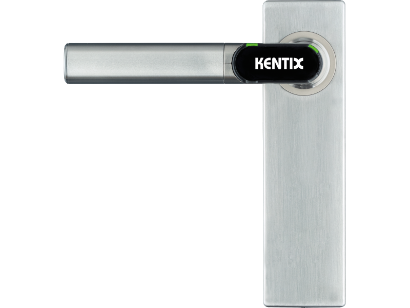 DoorLock-LE Türbeschlag (MIFARE® DESFire®) kurz, blind ohne Lochung, U-Form abgerundet, IP66, LINKS