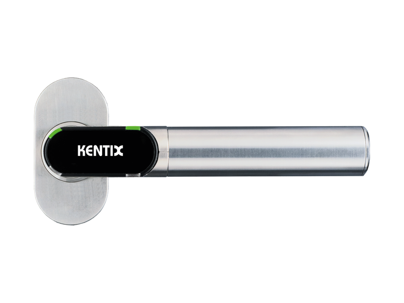 DoorLock-LE Türdrücker (MIFARE® DESFire®) Ovalrosette, U-Form abgerundet, IP55, RECHTS