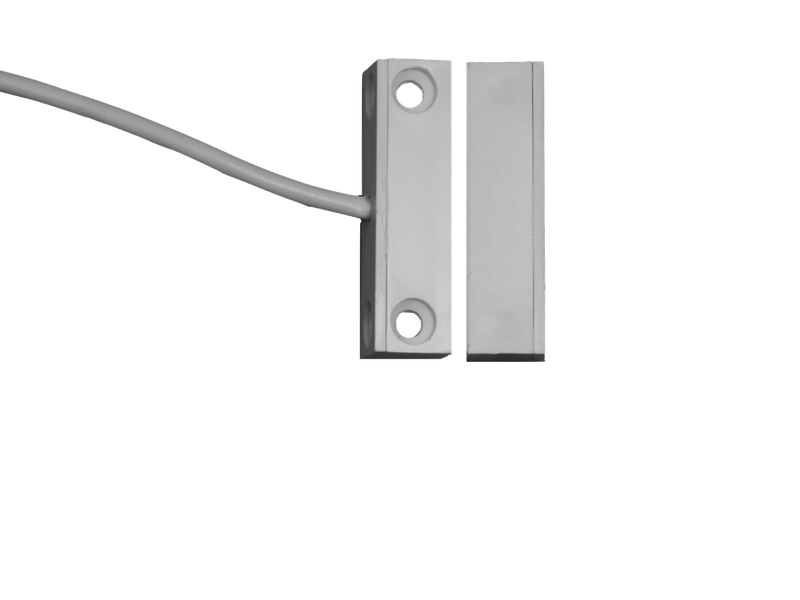 Magnet Türkontakt, weiss, 2m Anschlusskabel mit offenem Kabelende